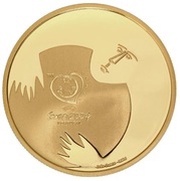 8 Euros Football - The Keeper's Save; Gold, Portugal, 2004 reverse image