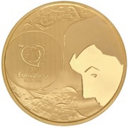8 Euros Football - The Shot; Gold, Portugal, 2004 reverse image