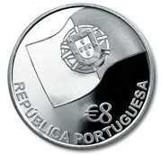 8 Euros First Railway in Portugal; .925 Silver obverse image