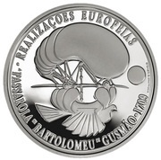 8 Euros Passarola; .925 Silver, Portugal, 2007 reverse image
