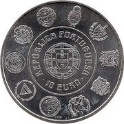 10 Euros Cathedral of Porto obverse image