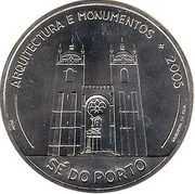 10 Euros Cathedral of Porto, Portugal, 2005 reverse image