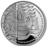 10 Euros ISAF Sailing World Championship; Proof issue, Portugal, 2007 reverse image