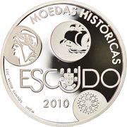 10 Euros Escudo; Proof issue, Portugal, 2010 reverse image
