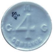4 Centavos EC reverse image