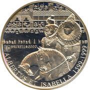 500 Francs Brussels / Albert and Isabella, Belgium, 1999 reverse image