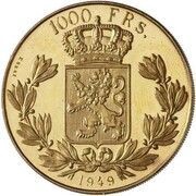 1000 Francs Pattern obverse image