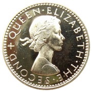 3 Pence - Elizabeth II 1st portrait; Silver Proof obverse image