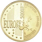 5000 Francs Brussels / Albert and Isabella obverse image