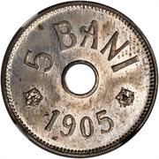 5 Bani - Carol I reverse image