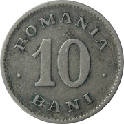 10 Bani - Carol I reverse image