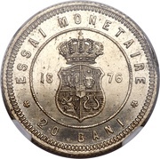 20 Bani - Carol I Pattern Strike obverse image