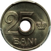 25 Bani - Ferdinand I Pattern Strike, Romania, 1921 reverse image