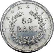 50 Bani - Carol I Pattern Strike reverse image