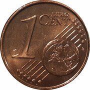 1 Euro Cent - Philippe reverse image
