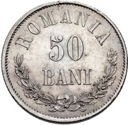 50 Bani - Carol I reverse image