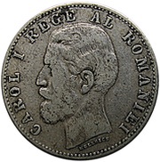 50 Bani - Carol I obverse image