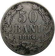 50 Bani - Carol I reverse image