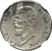 50 Bani - Carol I Pattern Strike obverse image