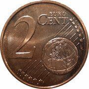 2 Euro Cents - Albert II 1st type, 1st portrait reverse image