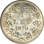 1 Leu - Carol I reverse image