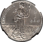 1 Leu - Carol I Pattern Strike reverse image