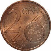 2 Euro Cents - Albert II 2nd type, 1st portrait reverse image