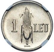 1 Leu Pattern Strike, Romania, 1941 reverse image