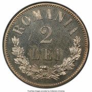 2 Lei - Carol I, Romania, 1872-1876 reverse image