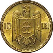 10 Lei - Carol II, Romania, 1930 reverse image