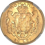 20 Lei - Ferdinand I, Romania, 1922 reverse image
