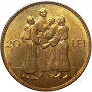 20 Lei - Mihai I, Romania, 1930 reverse image
