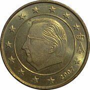 10 Euro Cents - Albert II 2nd map, 1st type, 1st portrait obverse image