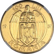 100 Lei Birth Centenary of Carol I, Romania, 1939 reverse image