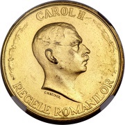 100 Lei - Carol II Pattern obverse image