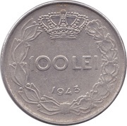 100 Lei - Mihai I, Romania, 1943-1944 reverse image