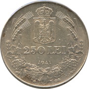 250 Lei - Mihai I, Romania, 1940-1941 reverse image