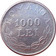 1000 Lei - Mihai I Essai, Romania, 1946 reverse image