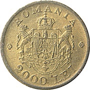 2000 Lei - Mihai I, Romania, 1946 reverse image