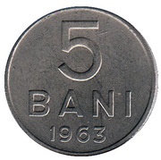 5 Bani, Romania, 1963 reverse image