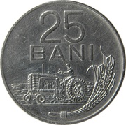 25 Bani, Romania, 1966 reverse image