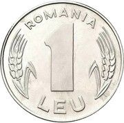 1 Leu Pattern, Romania, 1992 reverse image