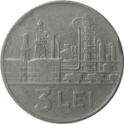 3 Lei, Romania, 1963 reverse image