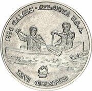 10 Lei Canoe, Romania, 1996 reverse image
