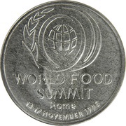 10 Lei World Food Summit FAO, Romania, 1996 reverse image