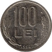 100 Lei, Romania, 1991-2006 reverse image