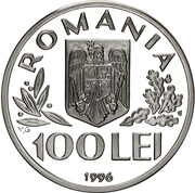 100 Lei World Food Summit - Rome - FAO obverse image