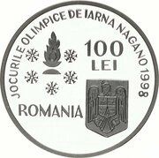 100 Lei 1998 Winter Olympics obverse image