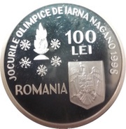 100 Lei 1998 Winter Olympics obverse image