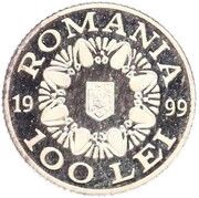 100 Lei History of Gold - Golden Helmet of Poiana Coţofeneşti - Pattern obverse image